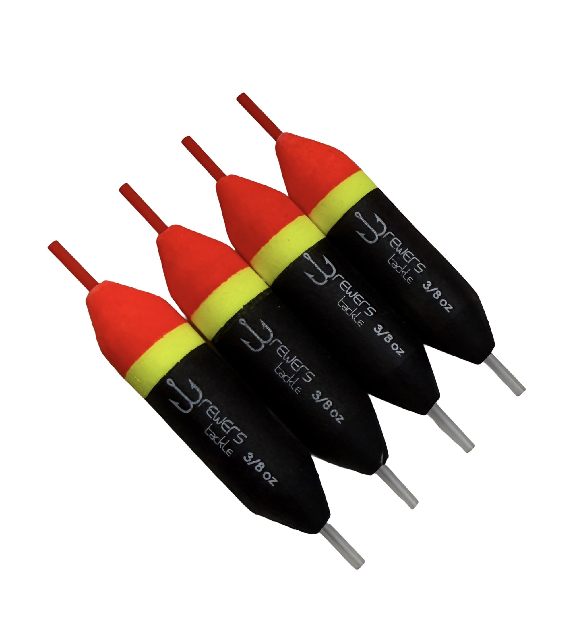 Slip Floats, Set of 4, Orange/Yellow/Black - Salmon and Steelhead Floats