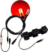 Vista 1 de Kit de luz LED roja con control de efectos para llama parpadeante que brilla intensamente accesorios de fuego de 12 voltios CC con enchufe de cable