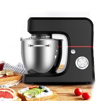 خلاط المطبخ 3-IN-1 Stand Mixer للطهاة اليومي مع وعاء 10 لتر ، خلاط طعام 1800 واط ، آلة العجين العجين لخطاف العجين ، الخافق ، الخفاقة ، الأسود