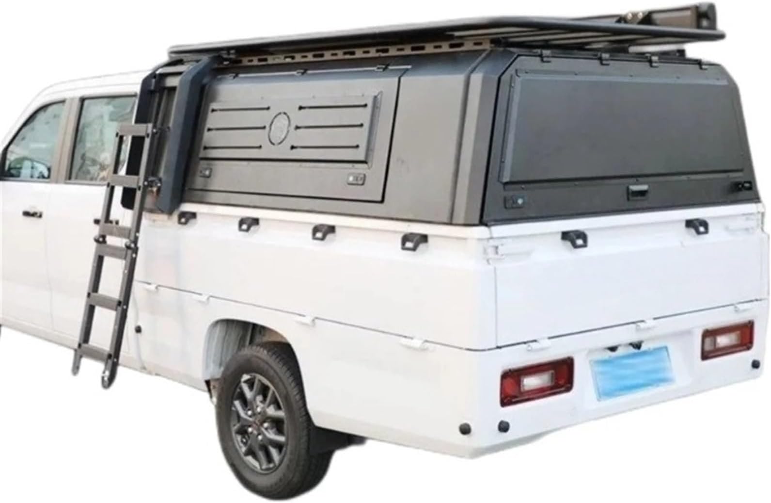 liujialigr Custom Pickup Truck Folding Hardtop Topper No Drill Installation Tonneau Cover Compatible For Toyota, liujiali2001