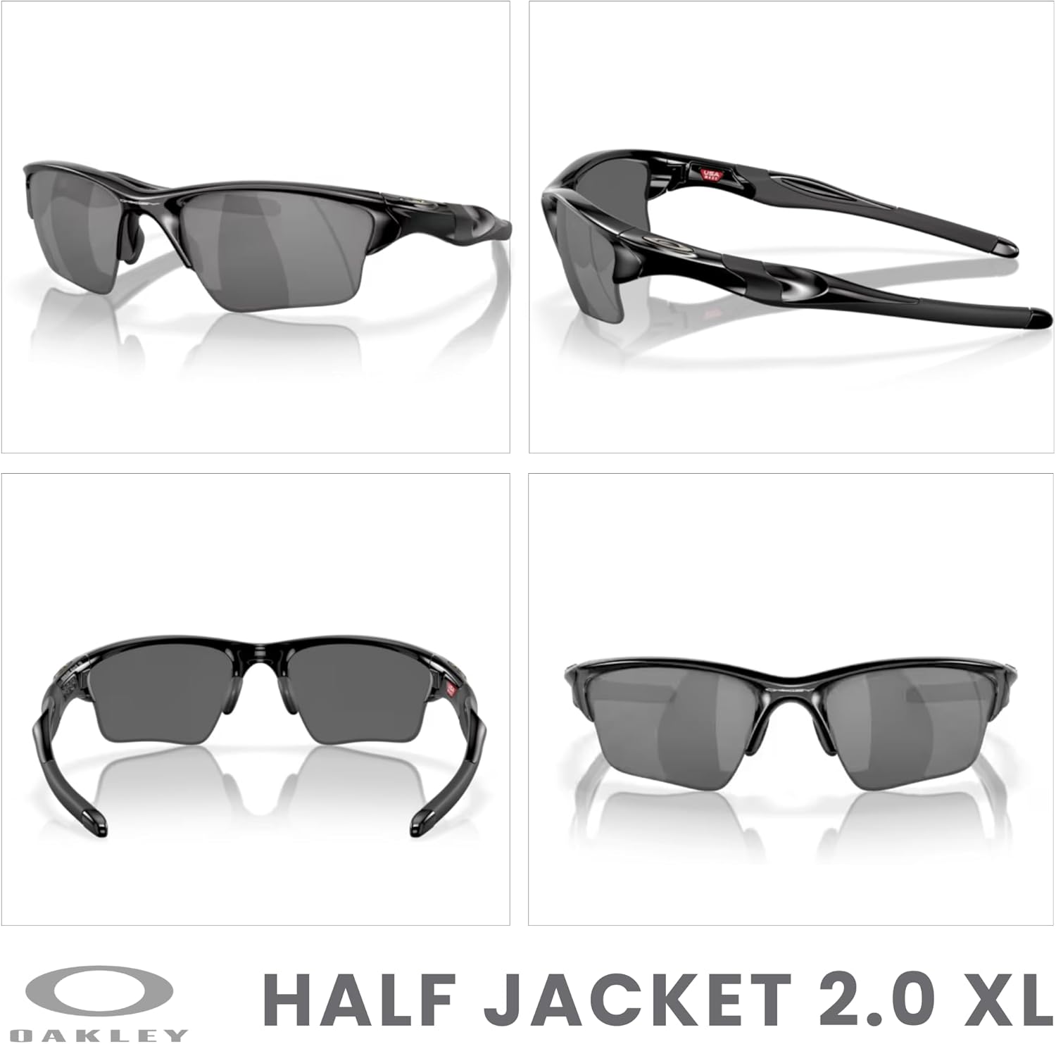 OAKLEY Half Jacket 2.0 XL OO9154 Rectangular Sunglasses For Men+ Bundle Accessory Leash Kit, Microfiber Pouch - Image 3