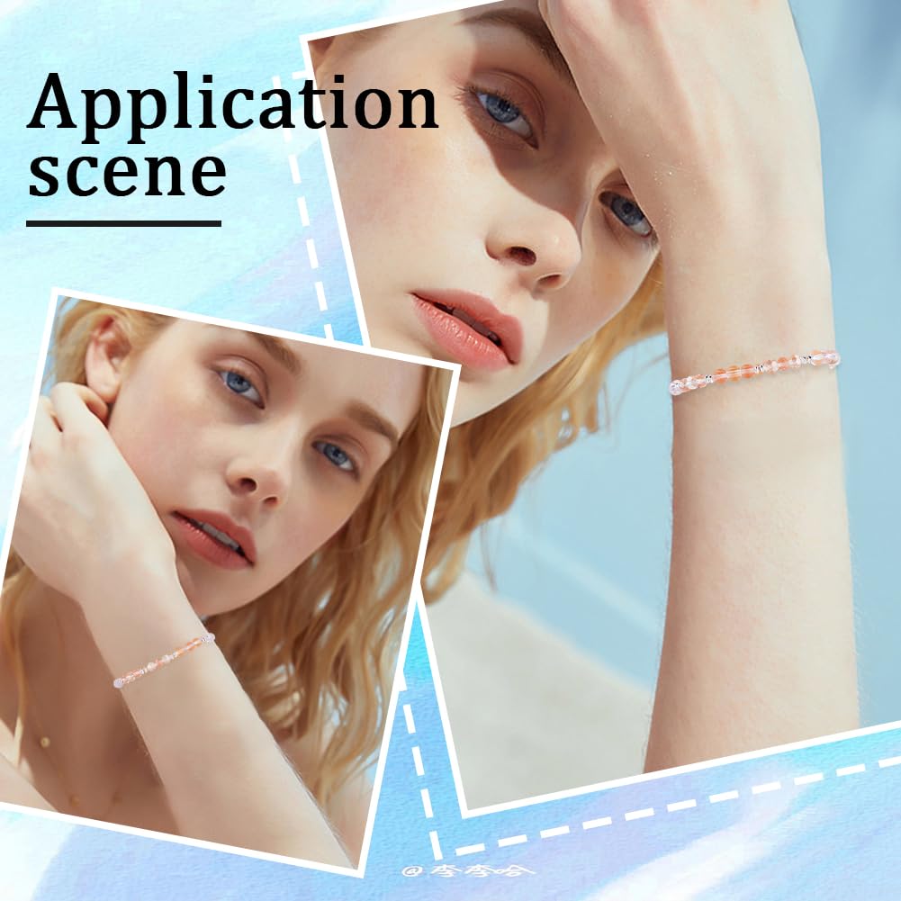 Beebeecraft 1 Boîte De 32 Perles D'Espacement Rondes En Argent Sterling