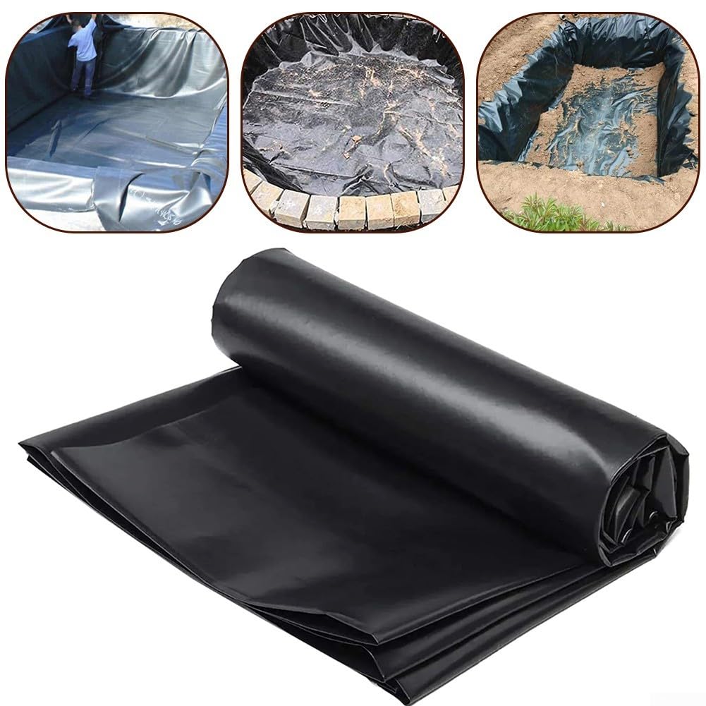 Telo impermeabile per laghetto da giardino, cascate e laghetti, 1,5 x 3,0 m, barriera contro i contaminanti, ideale per proteggere piante acquatiche e pesci