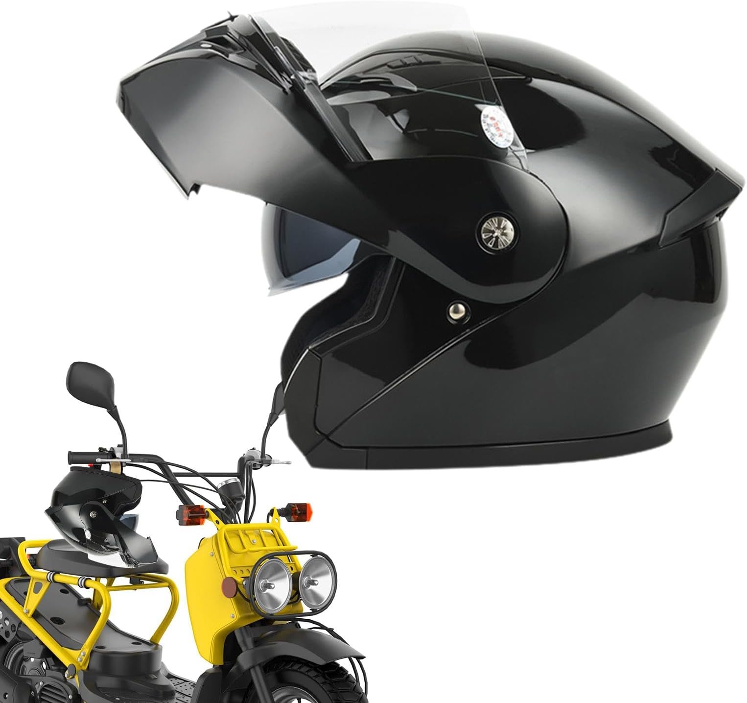 Motorbile Headgear,Full Face Cover With Lens, Anti Fog Head Protection Cover - Street Racing Crash Gear, For Competition, Training, And Commuting