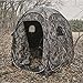 HuntRite Deluxe Pop-Up Hunting Ground Blind, 1-2 Person Tent, Hunting Gear, Equipment, and Accessories, 4-Panel Spring Steel