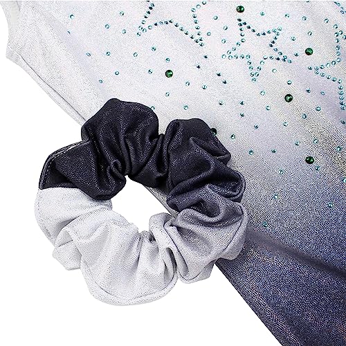 Image of MODAFANS Leotards for Girls Gymnastics with Shorts Dance unitards Tumbling Biketards with Hair Scrunchie for3-13T
