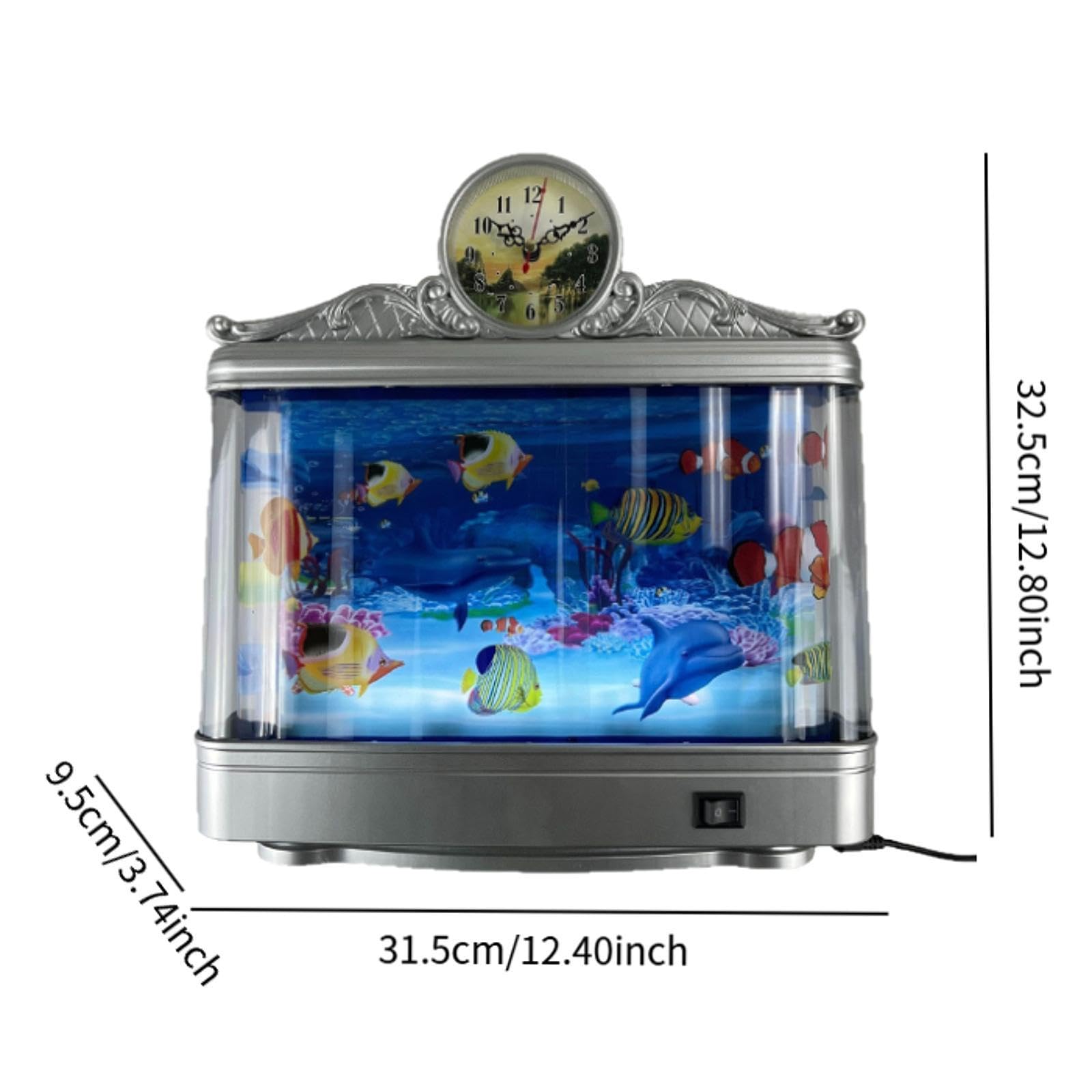 Sharplace LED Aquarium Lampe, Aquarium Nachtlicht Ornament, Dynamischer Virtueller Ozean, Künstliche Tropische Landschaft, Simulation Aquarium Licht Tischdekoration für Büro, Heim, Wohnzimmer, Stil c