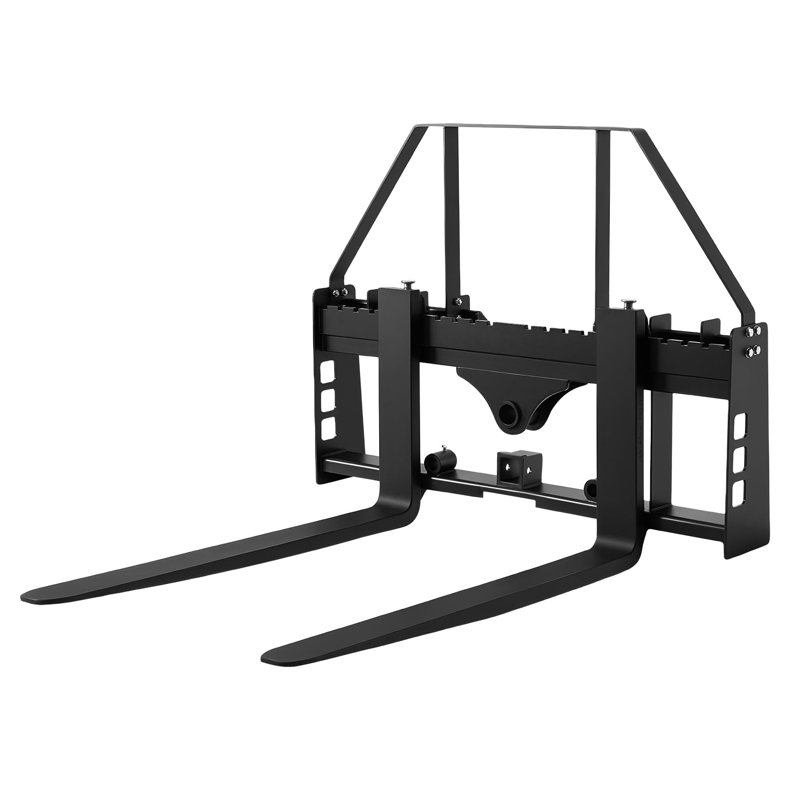VEVOR Schnellbefestigung, 1814 kg, Palettengabelrahmenaufsatz mit 122 cm Palettengabeln, Gabelstaplerklingen, 50,8 mm Anhängerkupplung & Speerhülsen, passend für Kompaktlader, Traktoren