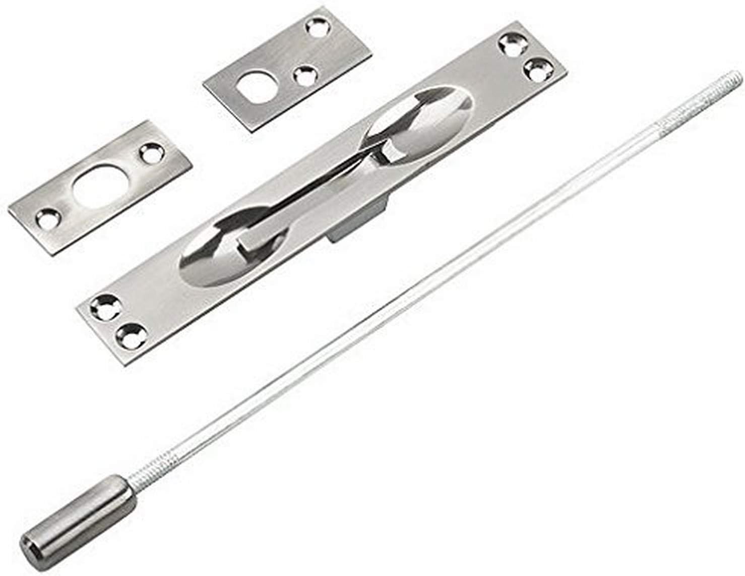 Richelieu Hardware 656ANV Flush Bolt for Metal Doors with 12" Extension, Antique Nickel