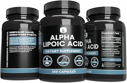 Miniatura 4 de PURE ORIGINAL INGREDIENTS Ácido alfa lipoico (365 cápsulas) sin magnesio o rellenos de arroz, siempre puro, verificado por laboratorio