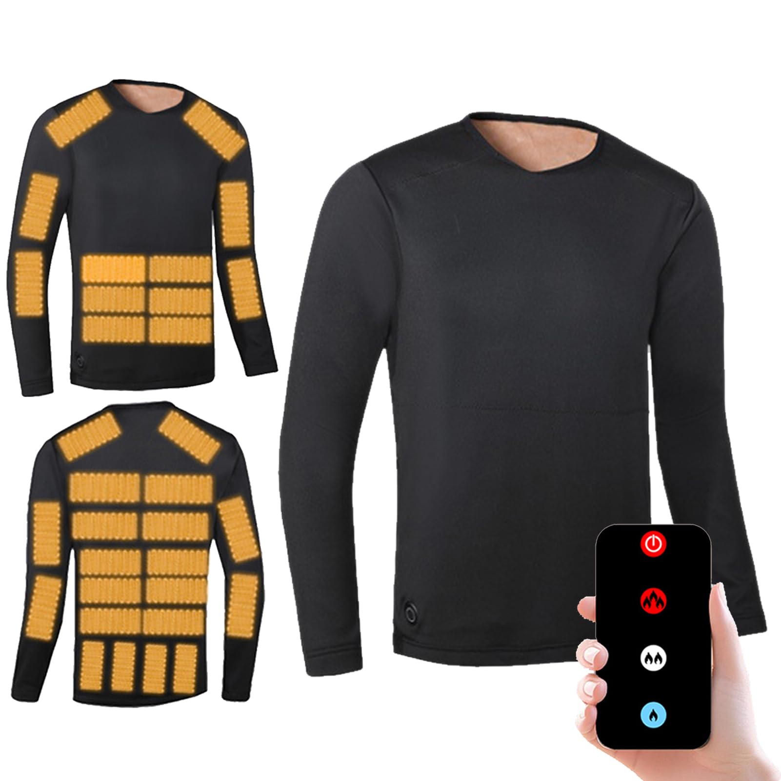 Camiseta térmica de 32 Zonas, Pantalones térmicos USB de 16 Zonas, Unisex, Ropa de Exterior con Control Remoto