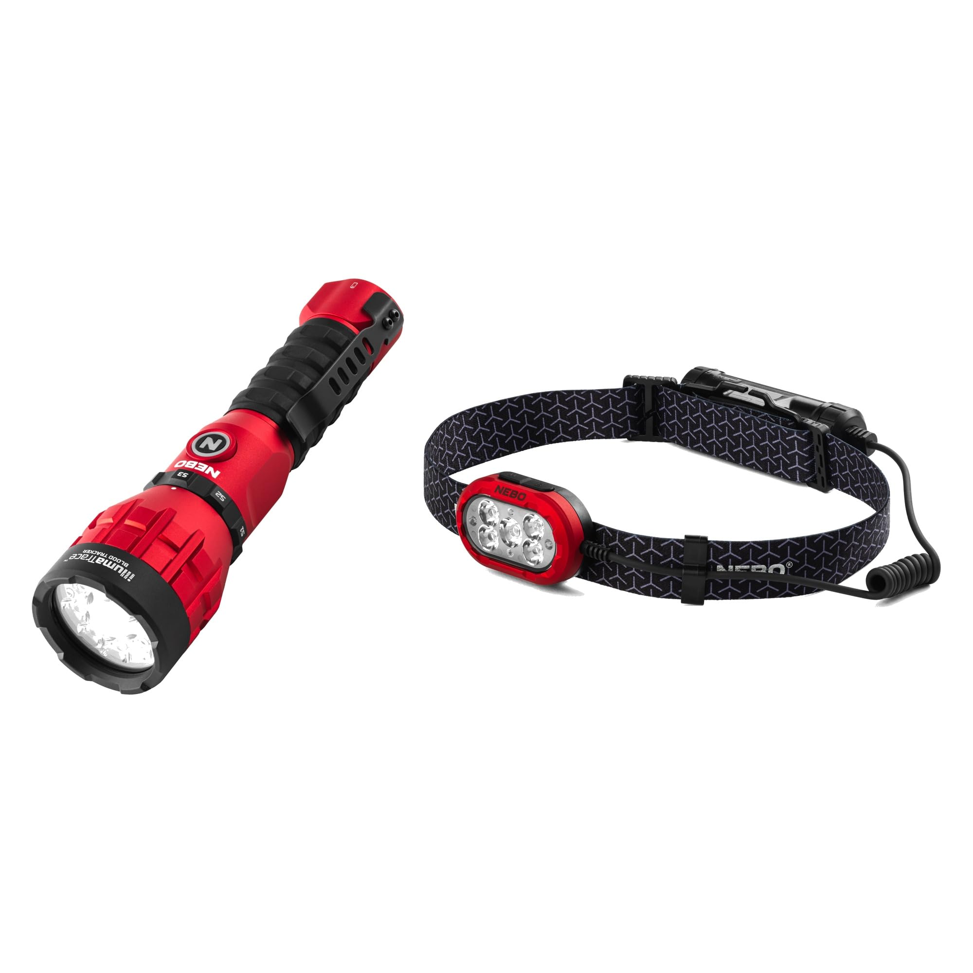 NEBO IllumaTrace Blood Tracker Flashlight &amp; Headlamp