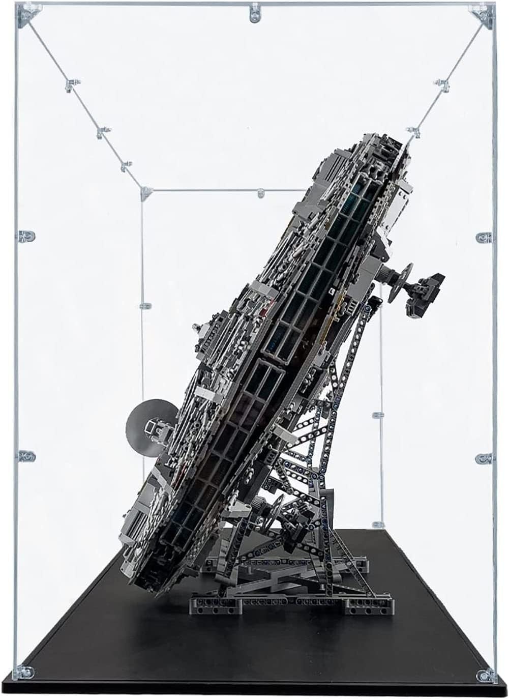 Vetrina Acrilico Compatibile con Modello Lego 75192 ​Millennium Falcon, Vetrina Trasparente Antipolvere (Vetrina Senza Sfondo) B,3mm