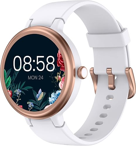 Stiive Reloj inteligente para mujer, rastreador de actividad física con oxígeno en sangre y monitor de frecuencia cardíaca, contador de pasos,