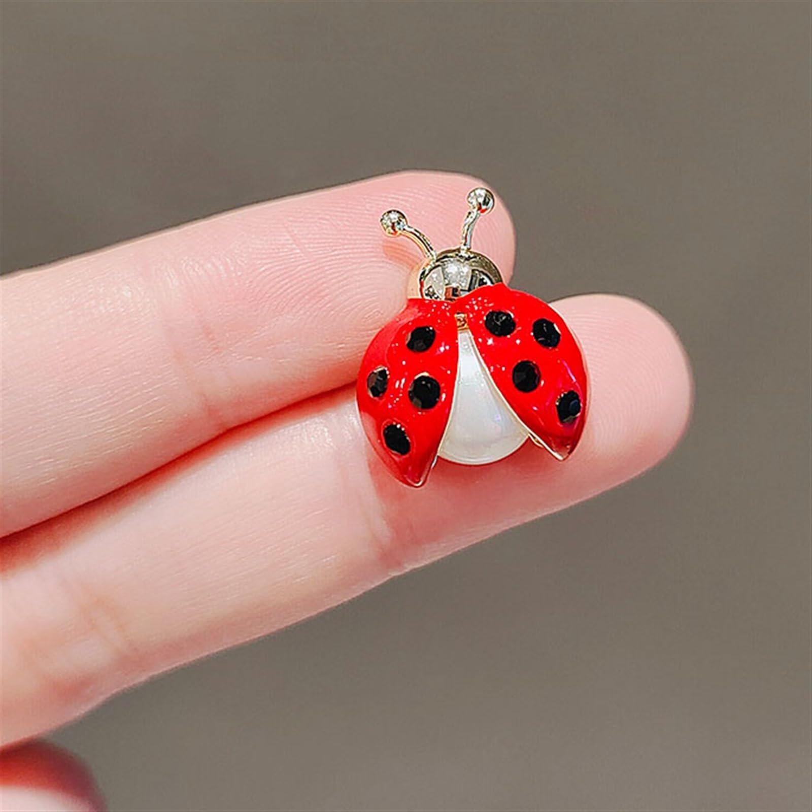 6 Spille Insetti Con Strass | Coccinelle Colorate | Per Abiti E Accessori | Regalo Vintage - Foto 8