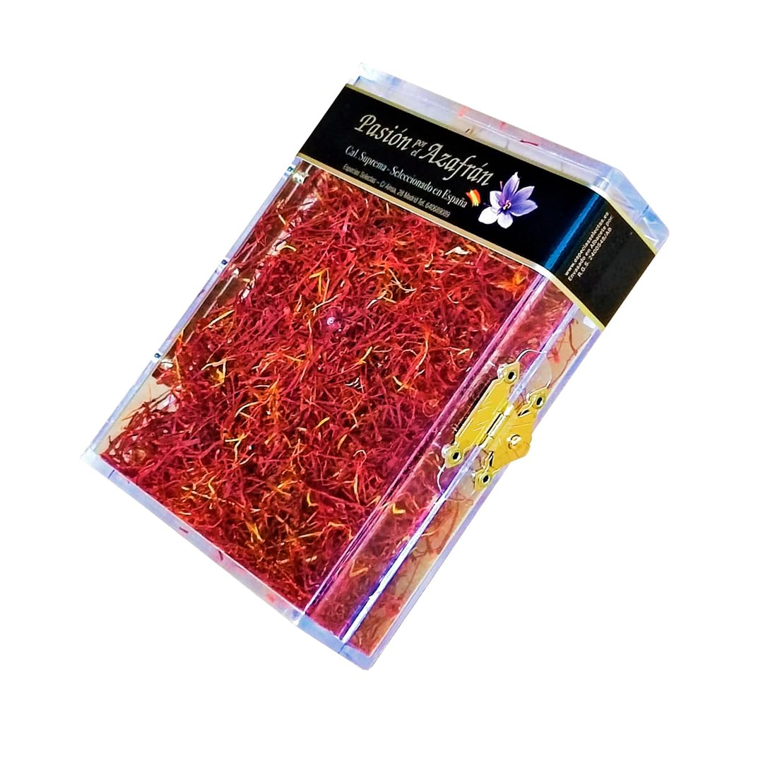Caja de 4 Uds. X10g de Azafrán en Hebras | Azafrán Hecho en España Cat. I Suprema (ISO 3632-2) de Gran Sabor y Color, Ideal para Paella y Comida Gourmet | Azafrán 100% Puro con Intenso Aroma (4 x 10g)
