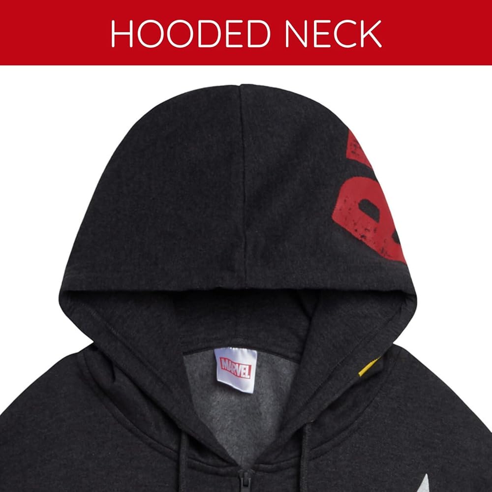 Amazon.com: Marvel Deadpool & Wolverine Mens Fleece Zip Up Hoodie