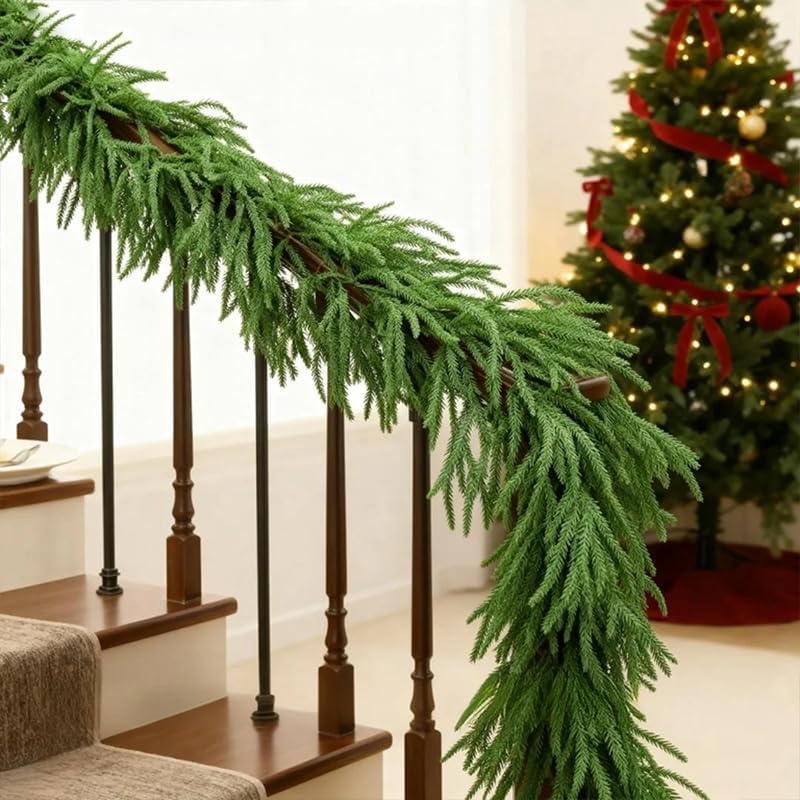 Miniatura 7 de Guirnalda de pino Norfolk de 9 pies