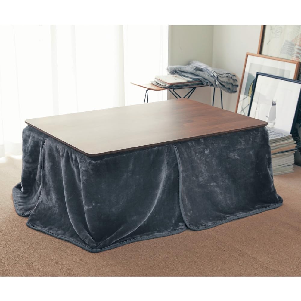 Amazon｜[ベルメゾン] こたつ毛布 中掛け あったか なめらかな こたつ