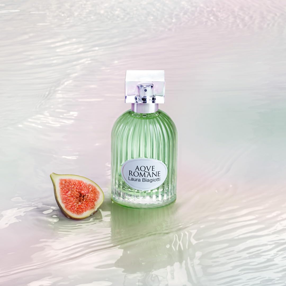 Laura Biagiotti – Aqve Romane Divinum Ficus Eau de Toilette 100 ml – Parfum Damen – Zitrisch-holzige Komposition – Spritzige, lebendige Noten – Ikonischer Flakon inspiriert von Römischen Tempeln