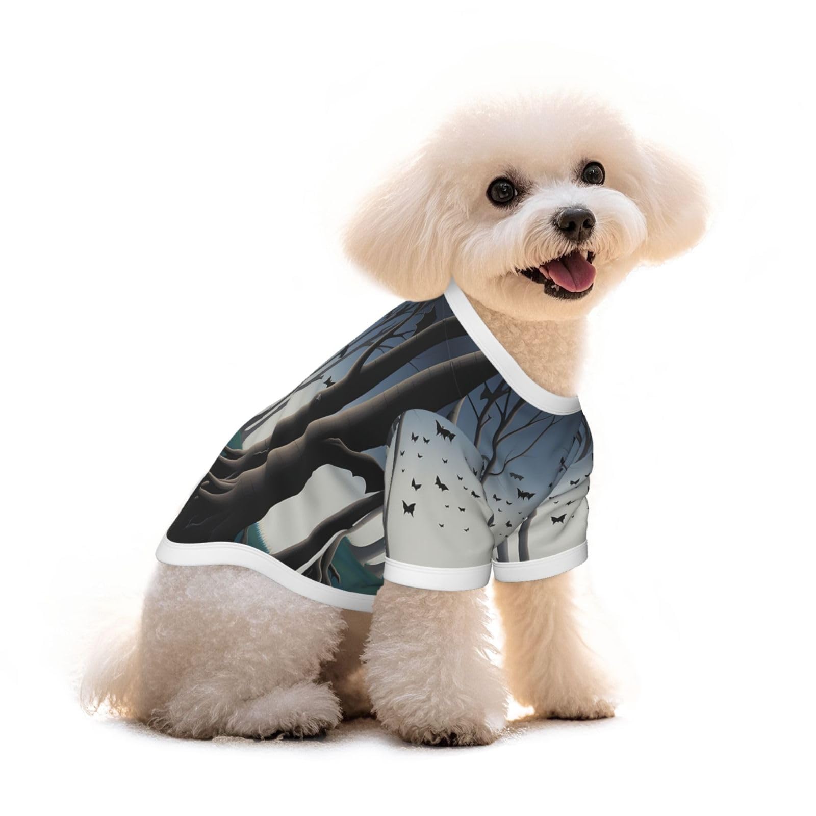 T-shirt pour chien en pur coton Arborbatia pour petit bouledogue français