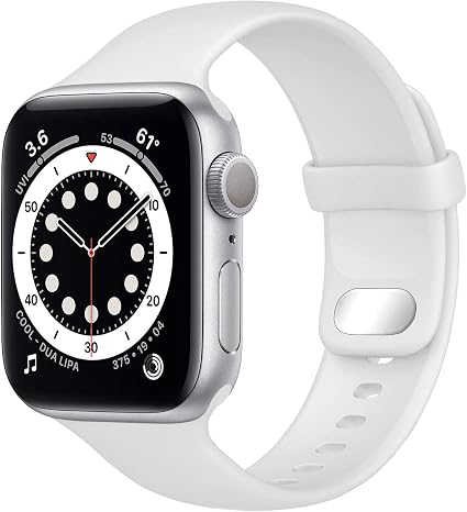 Lobnhot compatibile per Cinturino Apple Watch 45mm 42mm 44mm,cinturino di  ricambio in silicone morbido sportivo compatibile con iWatch Series 7 SE 6  5 4 3 2 1 per donna uomo (42/44/45MM-bianca) : Amazon.it: Elettronica