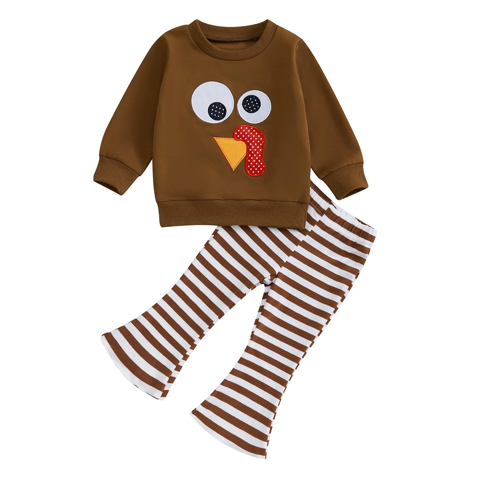 Lukivech Turkey Embroidery Sweatshirt Set
