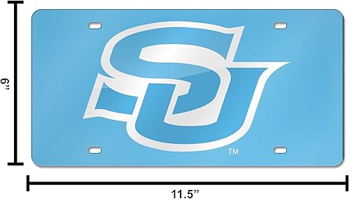 Miniatura 949 de Rico Industries Placa de matrícula de metal con incrustaciones láser de Florida Gators de la NCAA plateado,Alternativo,Negro -,Negro/Plata,Azul,azul