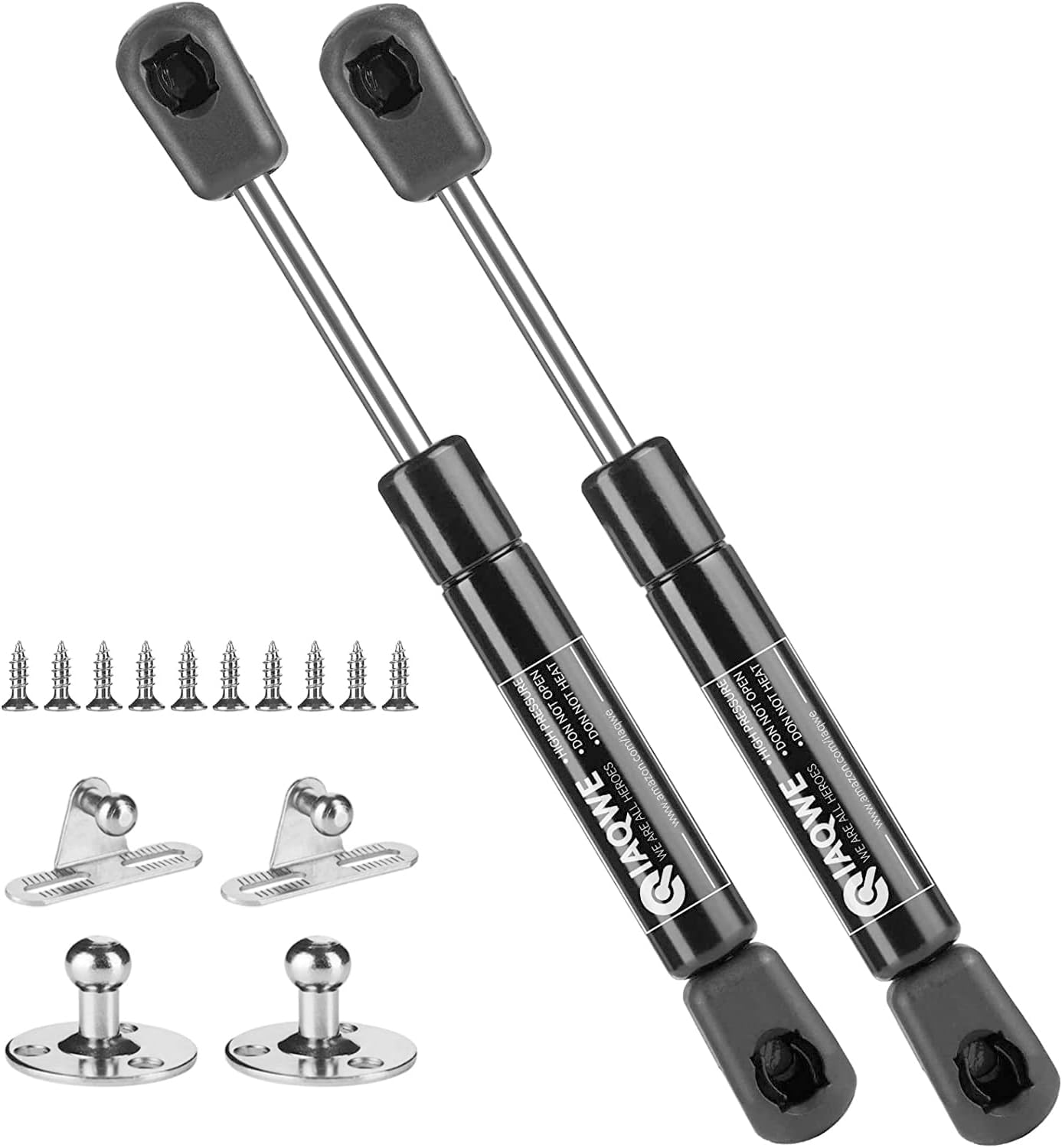 10Inch 55Lb/245N Gas Struts Shocks Lift Support Fit for Sentry Ssfe Tool Box RV Cabinet Door Storage Lid Camper Shell are ATC Snugtop Leer Truck Topper Cap Door Toolbox Lid Cover 2pcs by IAQWE