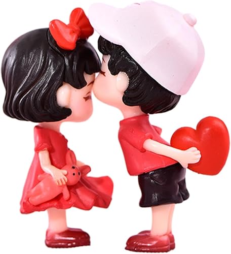 Miniatura 1 de KLKCMS Figuras en miniatura para parejas, regalo del día de San Valentín, estatua en miniatura, escultura pequeña para boda, dormitorio, estante y