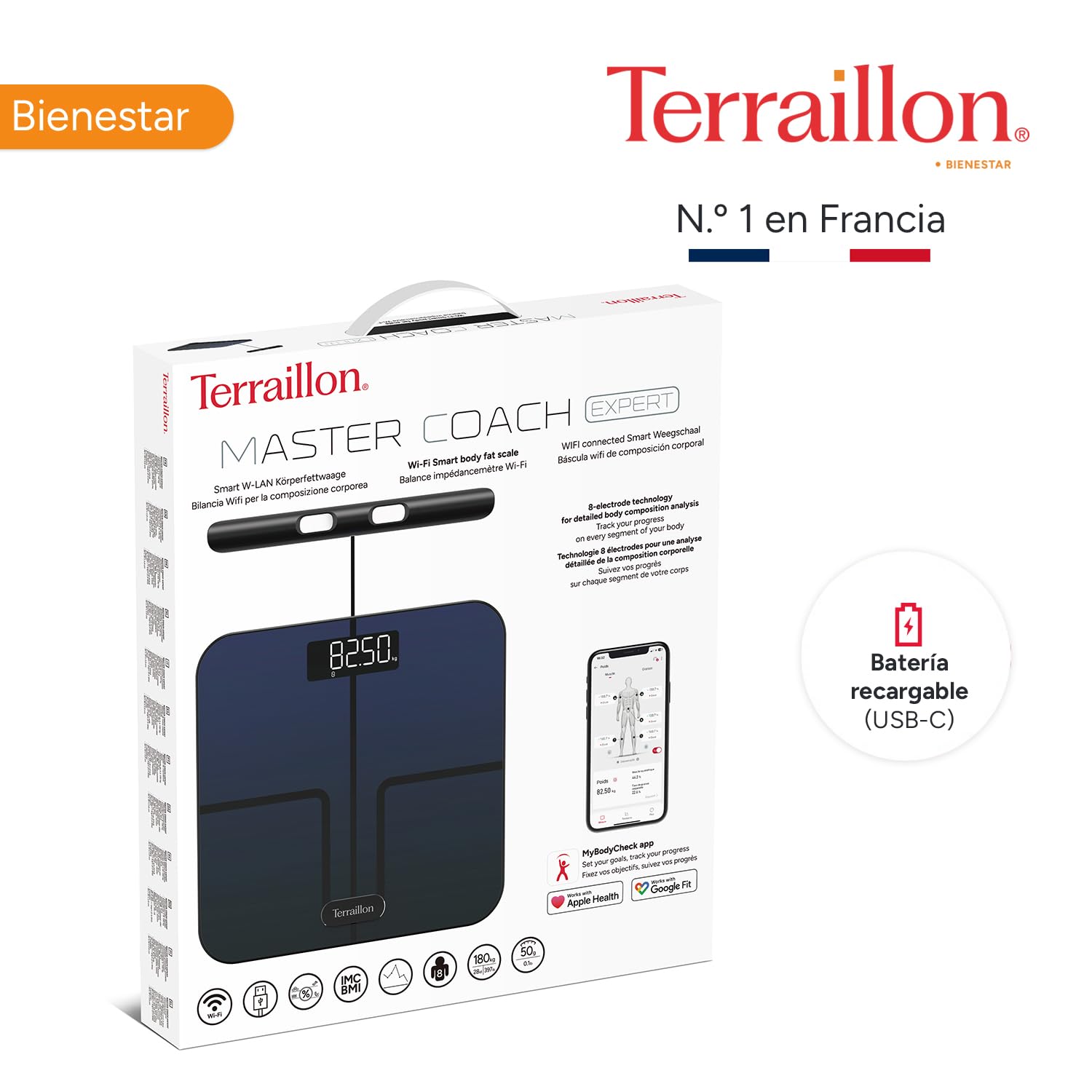 Pèse-personne Terraillon Master Coach Expert Noir
