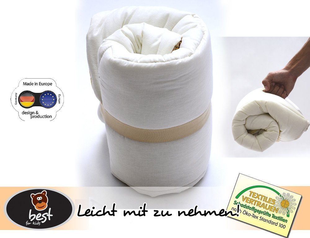 Materassino per fasciatoio, 100% cotone, 3 in 1 in 3, dimensioni 70 x 70 cm
