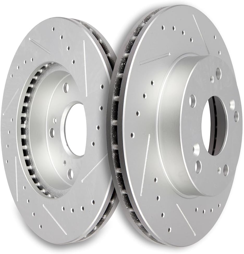 SCITOO Disc Brake Rotors Kits 31311 Front Vented Brake Rotors Fit For Acura For RSX 2002-2006,For Honda For Civic 2004-2011,For Honda For CR-Z 2011-2015