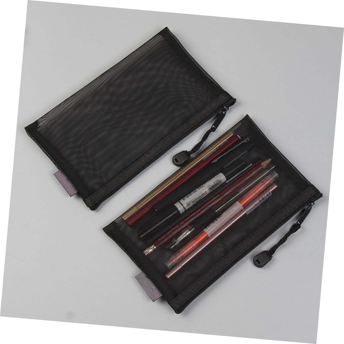 minkissy 15piezas Estuche De Lápices De Transparente Organizador De Material De y Cosméticos Bolsa De Portátil Color