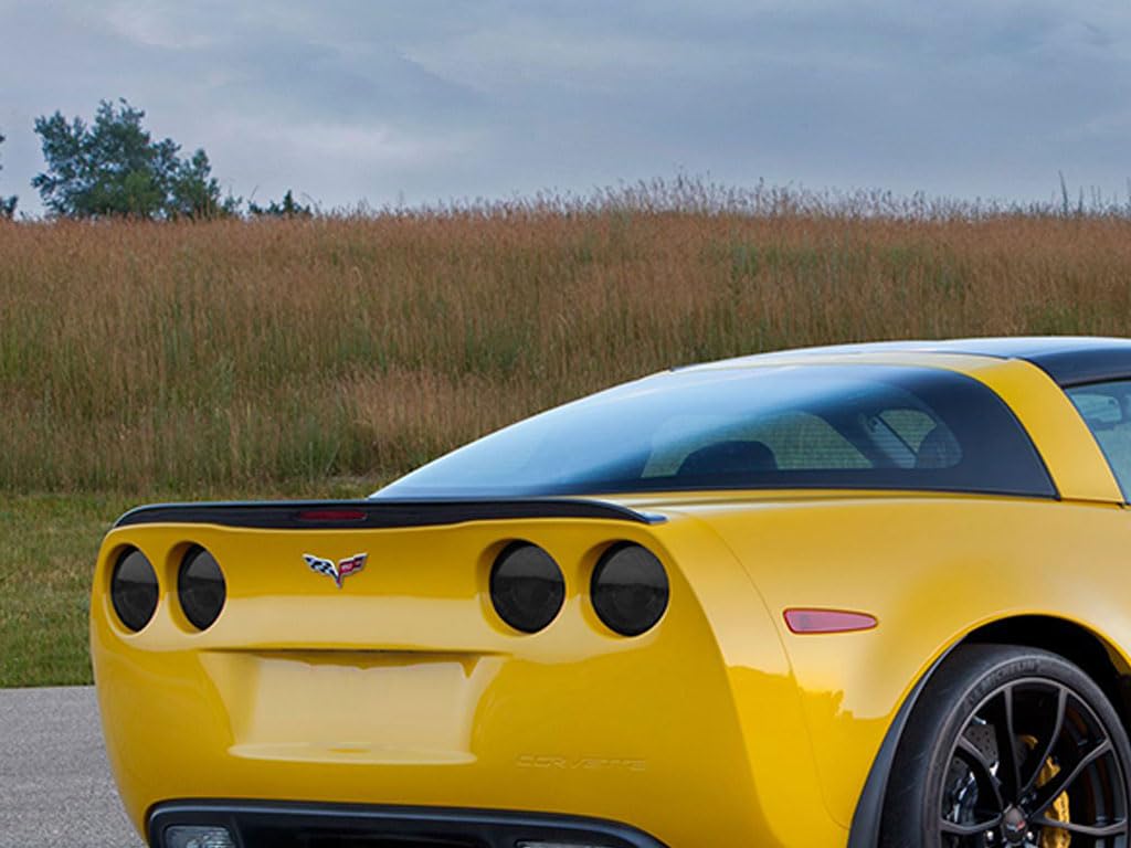 Rvinyl Tail Light Tint Covers Compatible with Chevrolet Corvette 2005-2013 - Smoke