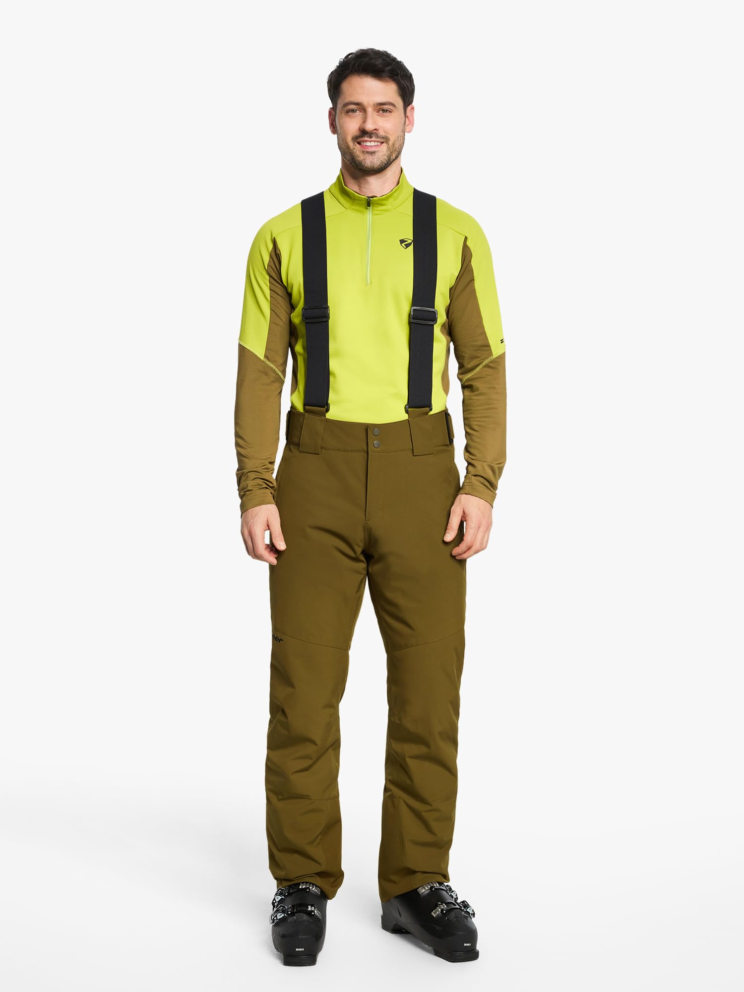 Ziener Herren Ski-Hose/Schnee-Hose | wasserdicht, warm, Träger Tazlin-z