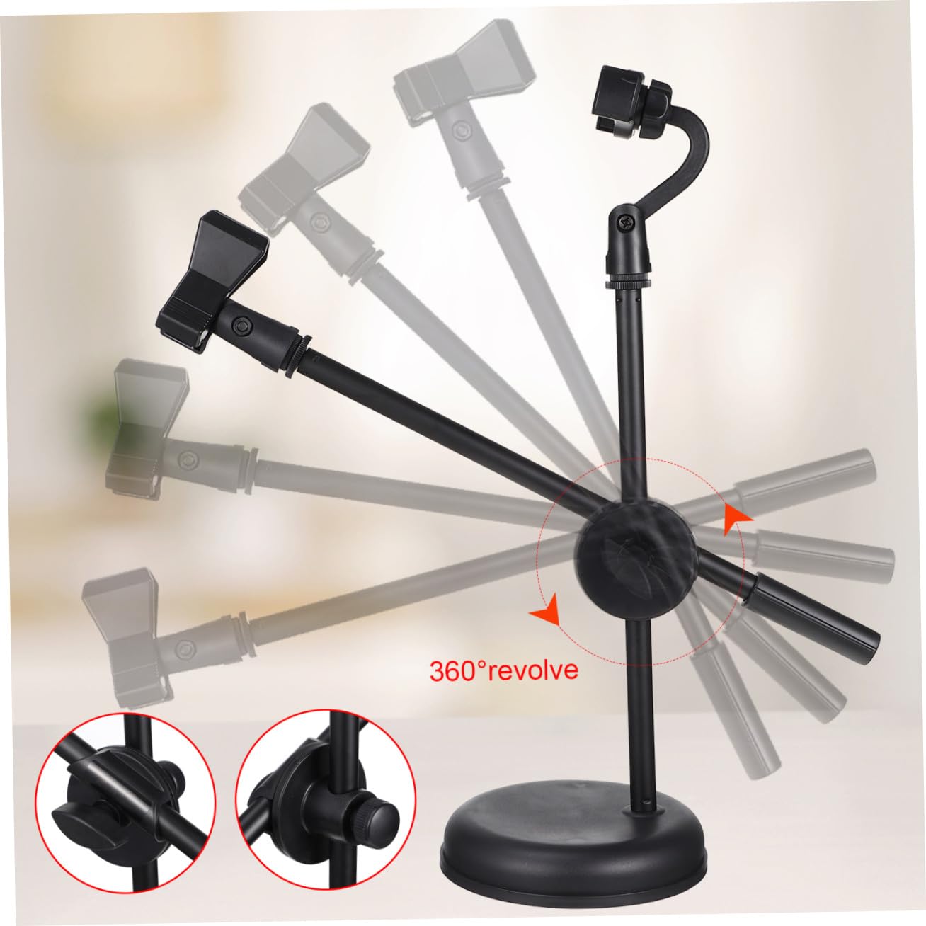 1 Juego soporte de micrófono Grabación soportes soporte de escritorio mic stand Portes de micrófono accesorios de micrófono soporte para micrófono de escritorio el plastico