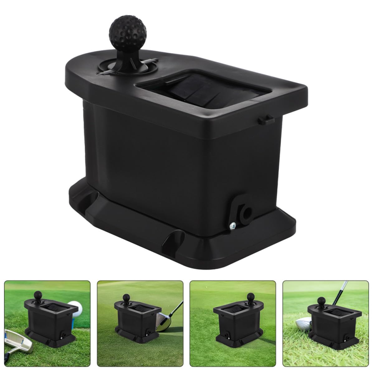 Limpiador Manual de Palos de Golf y Lavador de Bolas, Plástico Negro, Limpieza Suave y Eficaz, para Bolas y Palos de Golf, en Torneos y Campos de Juego