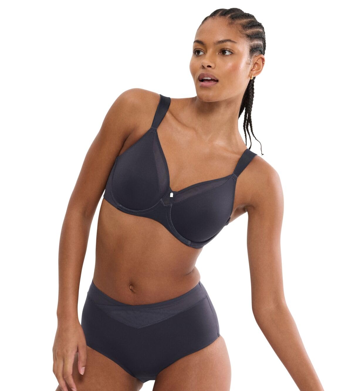 Triumph - True Shape Sensation T W01 - Minimiser Bra, Ink Grey, 32D