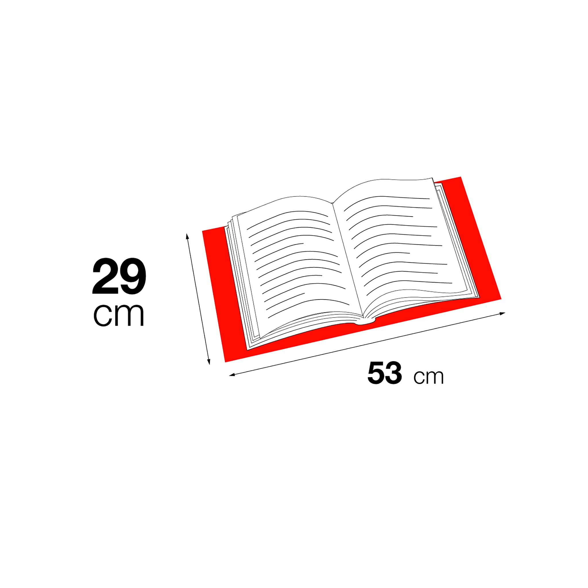 APLI 16913 - Forro de libros con solapa ajustable de polipropileno. Medida 29 x 53 cm, 75 µ. Pack de 5 u.