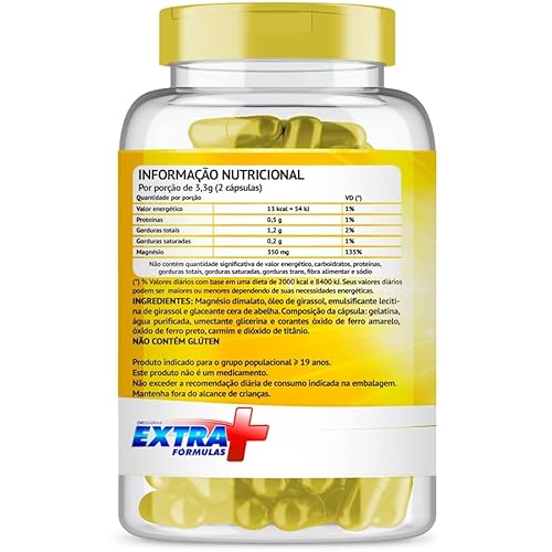 Magnésio Dimalato 350mg com 120 cápsulas