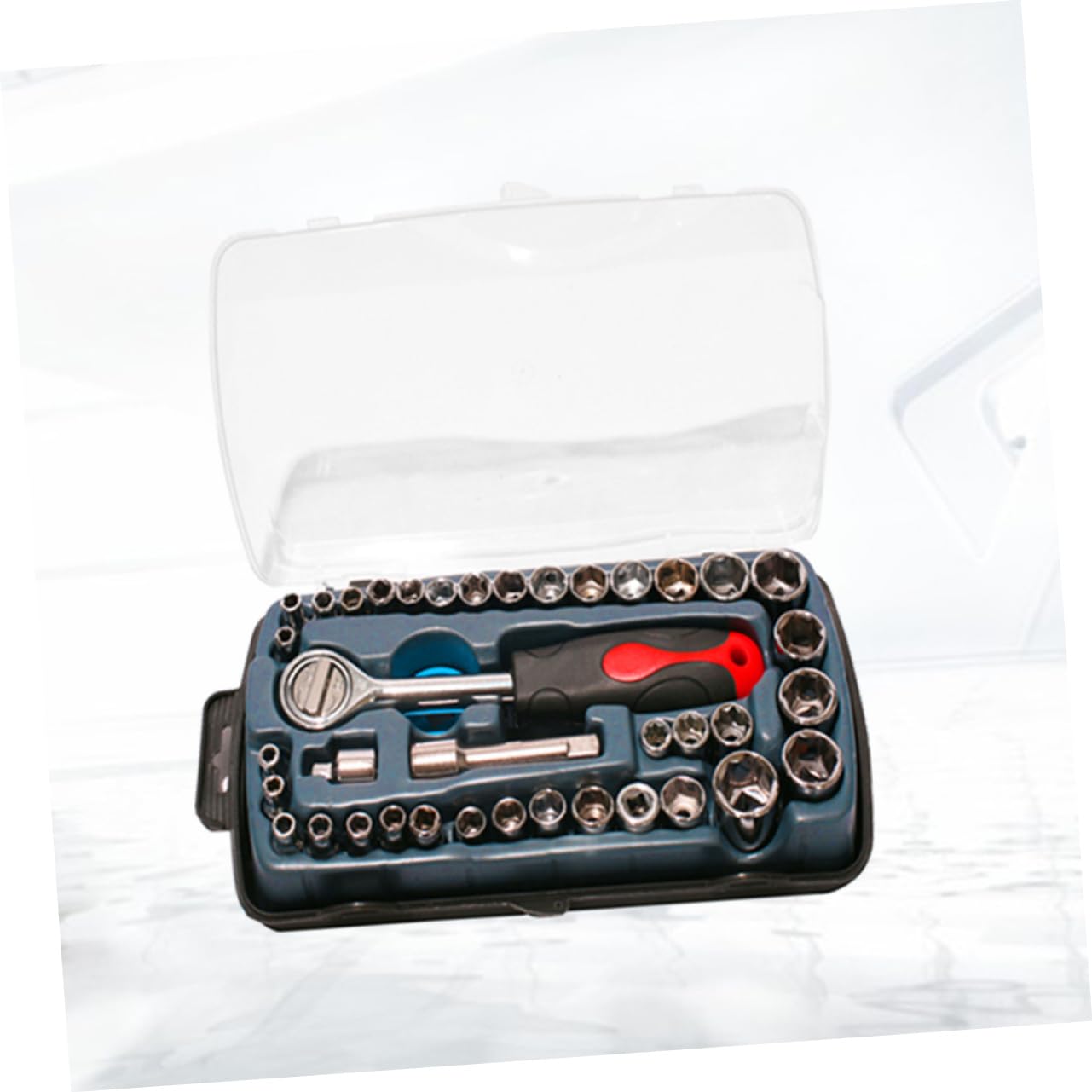 jojofuny Ensemble de 40 Douilles Polyvalentes pour Réparation Automobile et Moto, Outils de Quincaillerie Domestique