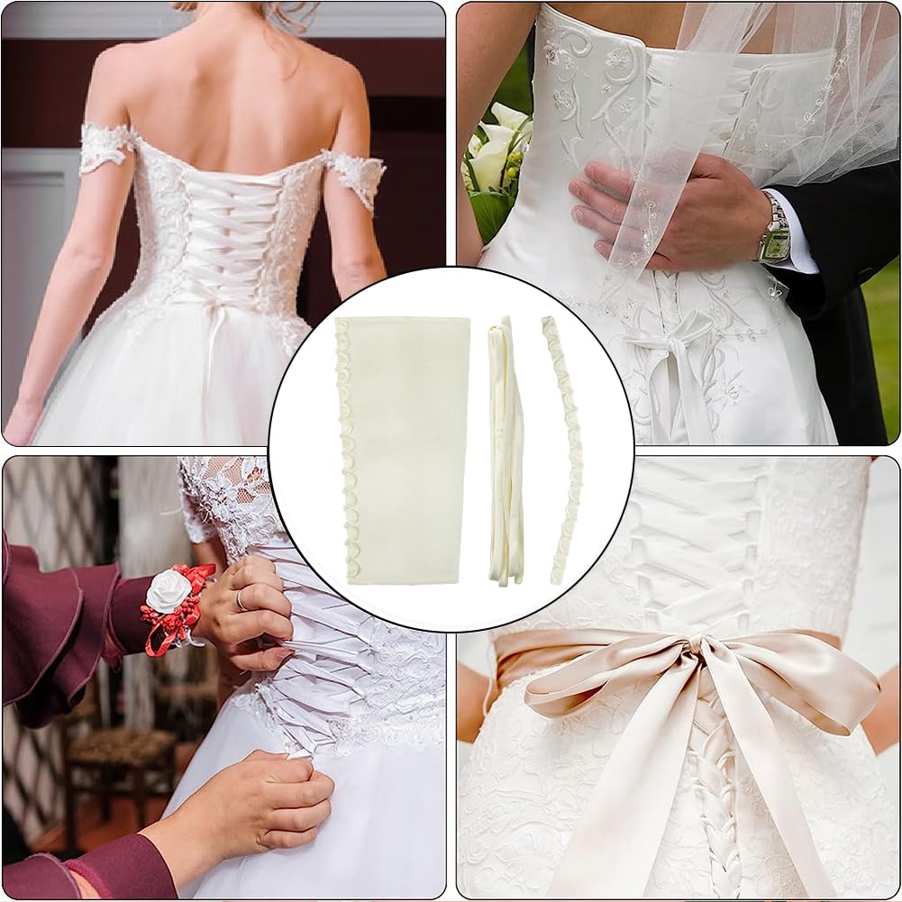 Amazon.com: GORGECRAFT Wedding Dress Zipper Replacement Adjustable Gown  Corset Kit Zipper Extender Fit Satin Corset Kit Loops for Bridal Corset  Prom Dress Strap (Champagne) : Clothing, Shoes & Jewelry