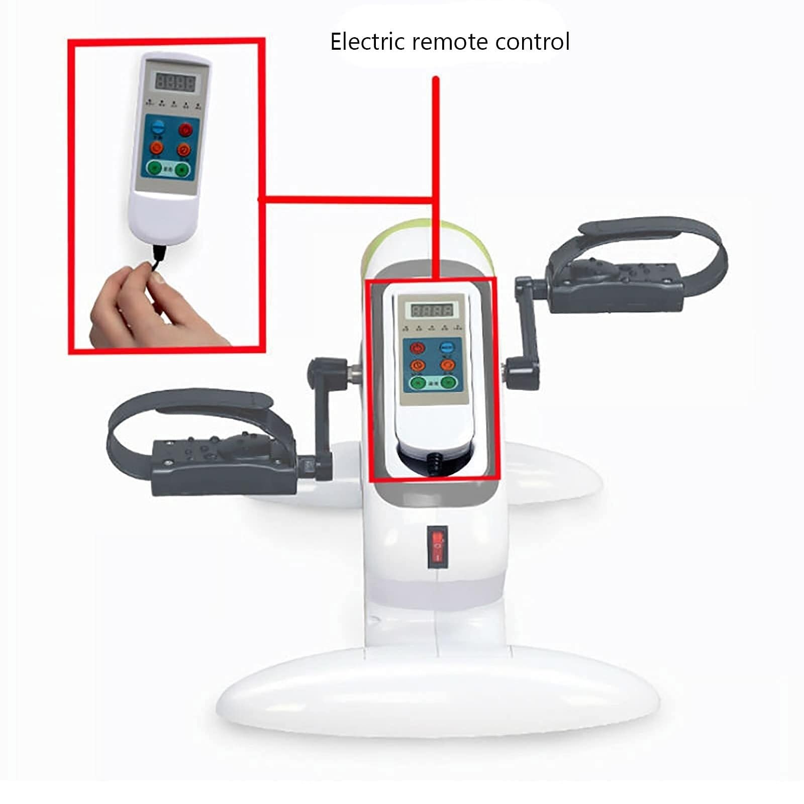 Elektryczny rower rehabilitacyjny Mini, przenośny rower treningowy z cyfrowym wyświetlaczem LCD