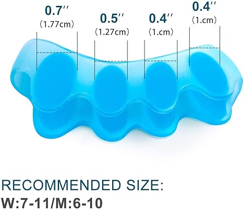 Miniatura 2 de 6 piezas – Separadores de dedos graduados para corregir juanetes, corrector de juanetes para mujeres y hombres, alisador de dedos en martillo para