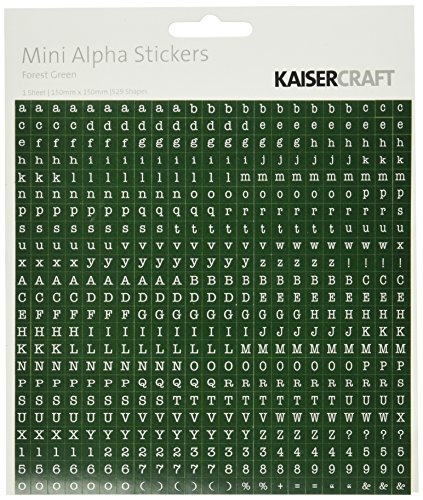 Kaisercraft Mini Alphabet Stickers 5.9X5.9