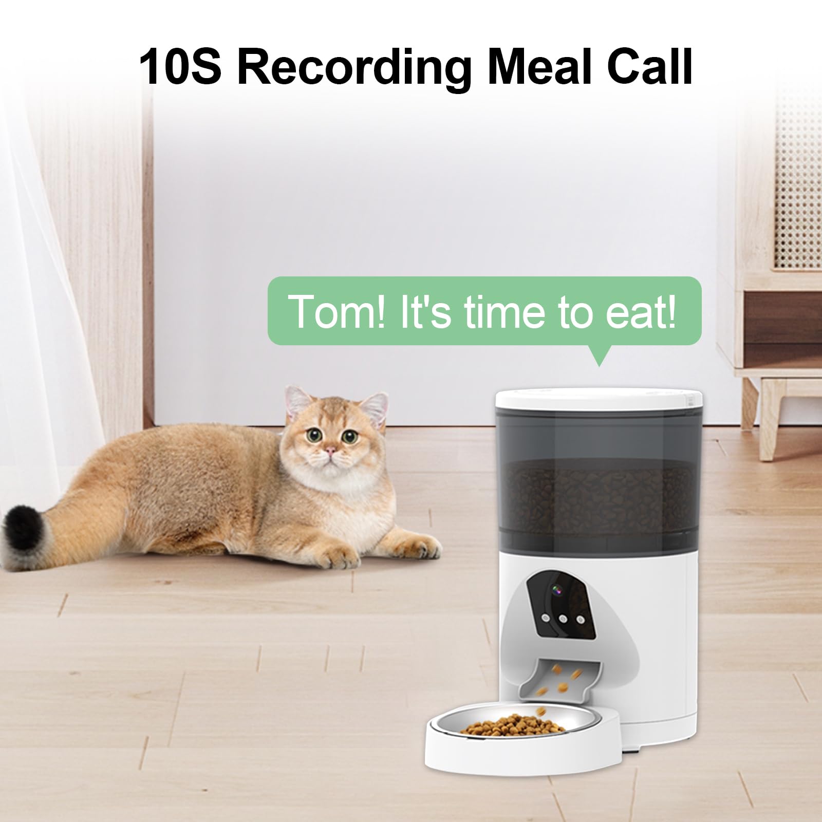 ANTELA Distributeur Croquettes Chat Chien Automatique 6L avec Vidéo 3MP | WiFi 2.4G, Contrôle APP, Fil Anti-grignotage, Notification d'Alimentation