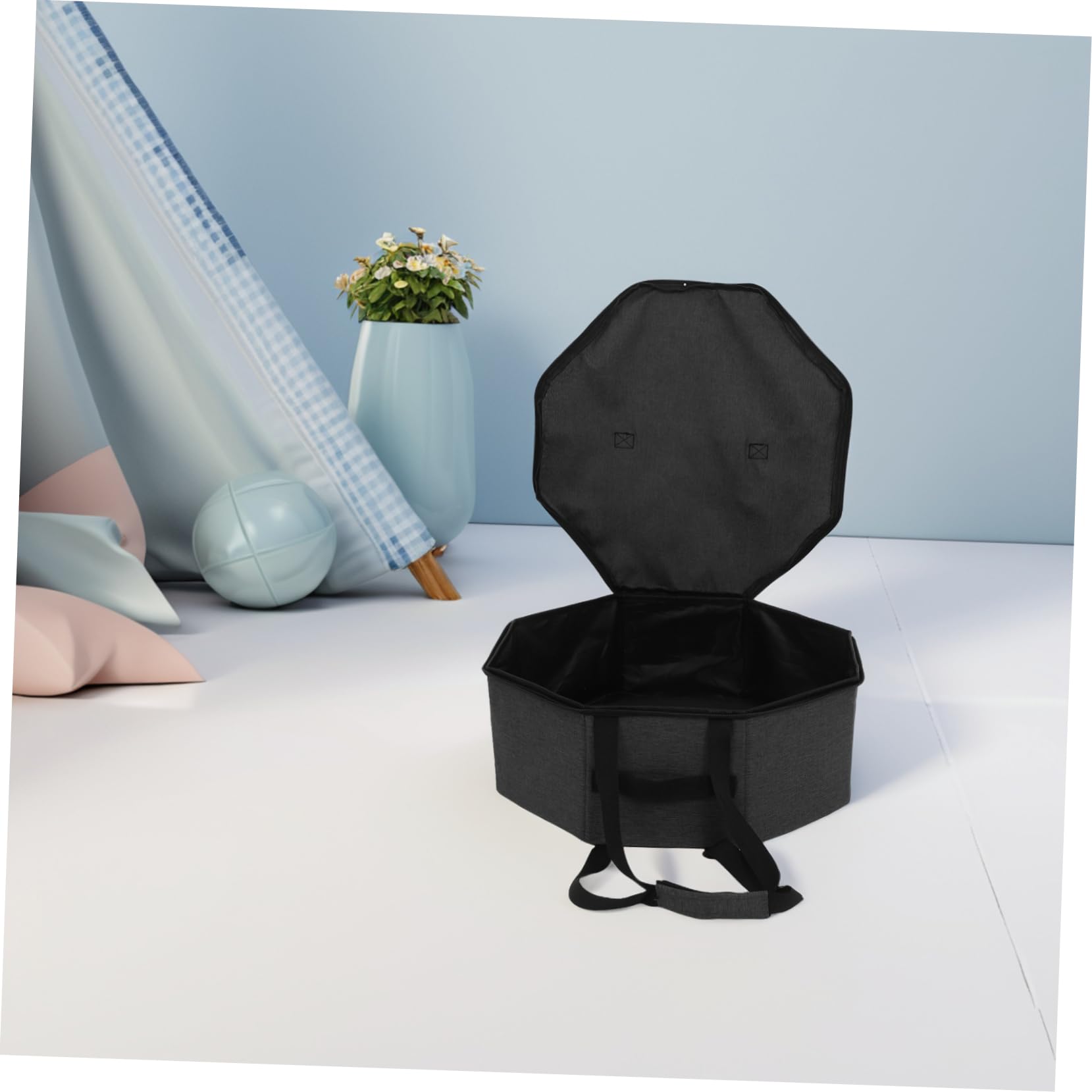 Caja Grande Con Asas Para Sombreros De Organizador De Viaje Para Almacenamiento De Gorras