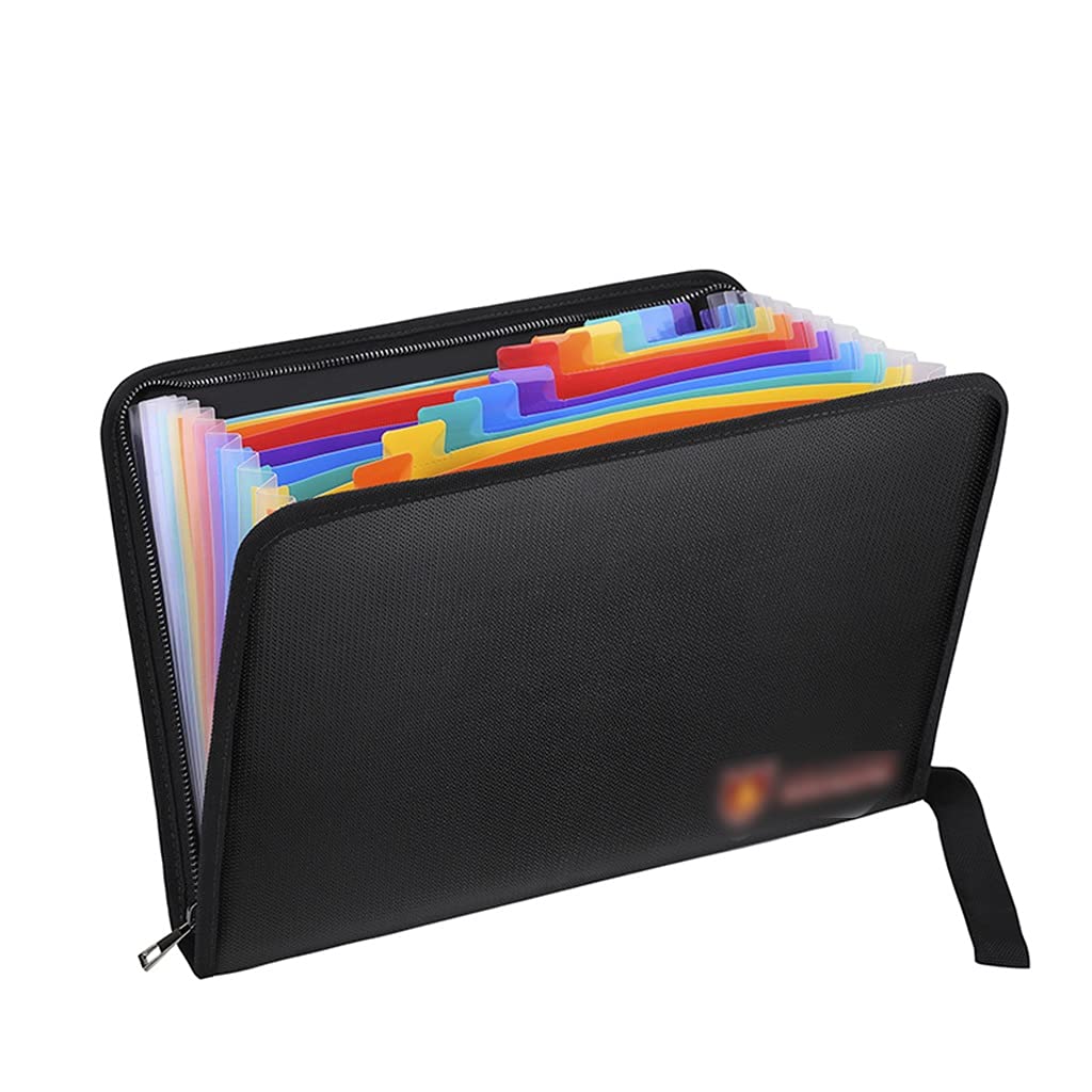 Pacchetto di Documenti, Porta Documenti con Cerniera, Organizer for da Viaggio, Custodia sicura Rivestita in Silicone(Multicolored)