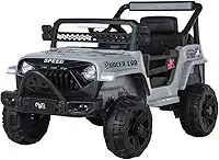Carrinho Elétrico Infantil Mini Jipe Ride On 12v Maxi Toys (Cinza)